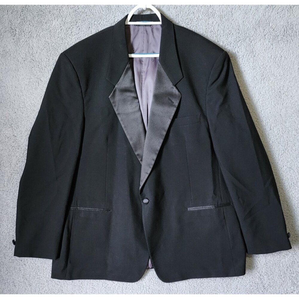 Christian Dior Le Connaisseur Black Tuxedo Jacket Size 52L USA Union Made